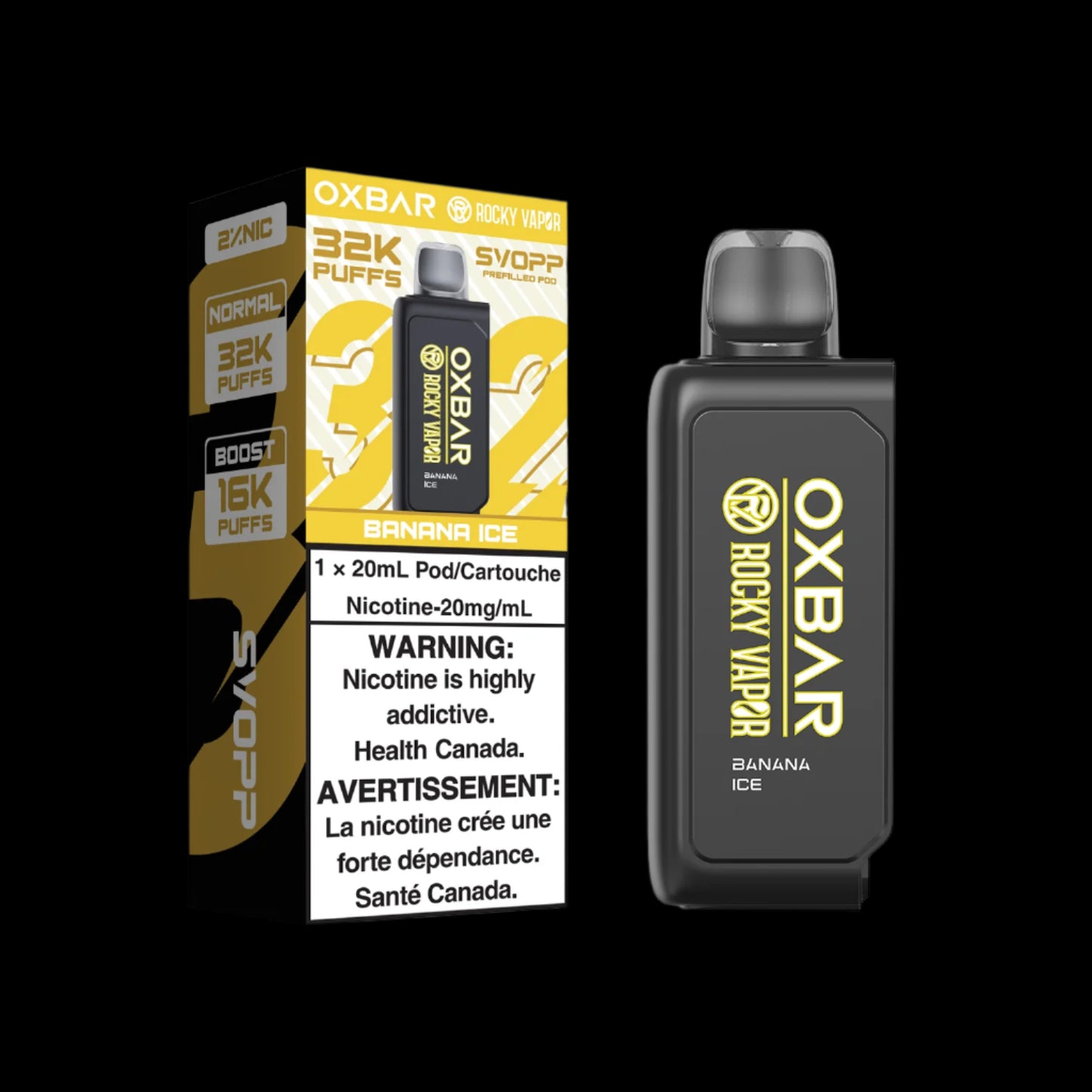 Svopp Rocky Vapor Oxbar [Prefilled Pod] 32K