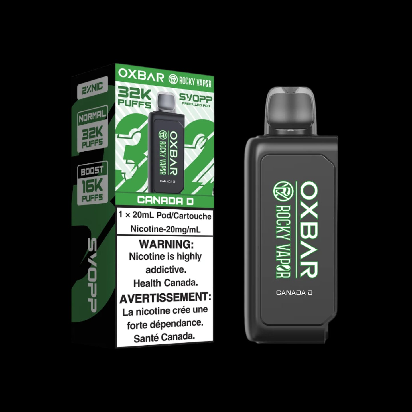 Svopp Rocky Vapor Oxbar [Prefilled Pod] 32K