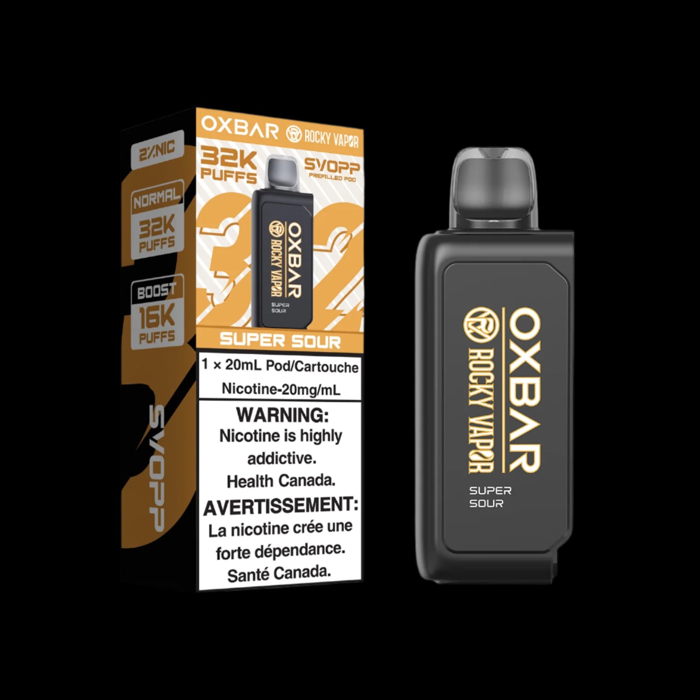 Svopp Rocky Vapor Oxbar [Prefilled Pod] 32K