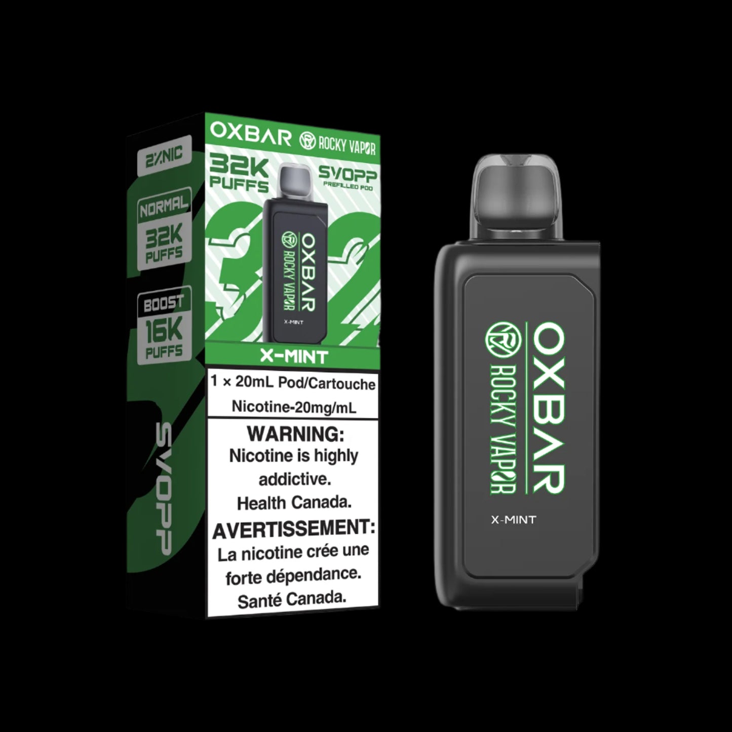 Svopp Rocky Vapor Oxbar [Prefilled Pod] 32K